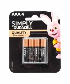 Duracell Simply AAA Batteries PK4