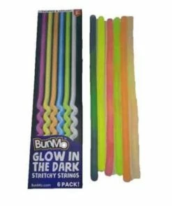 Stretchy Noodles 6 Pack Glow In The Dark Fidget Toy