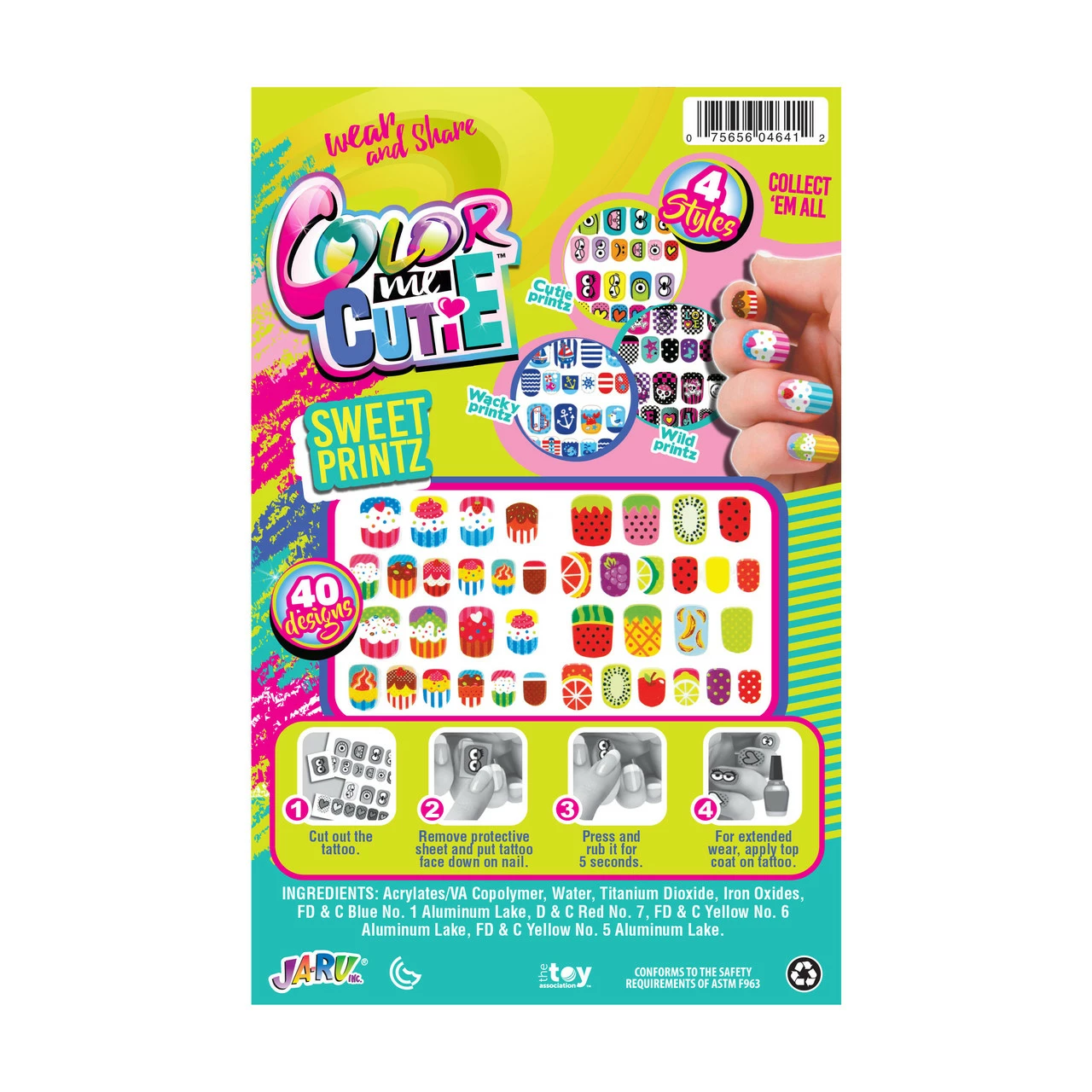 Girlz Dazzle Nail Tattoo 2 Girlz Dazzle Nail Tattoo - Image 2