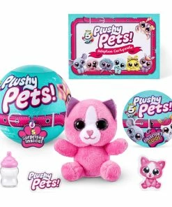 5 Surprise Plushy Pets Series 1 -ZURU Toys 77167 5 SURPRISE PLUSHY PETS SERIES 1 Standard mittens 05 02334.1639092351