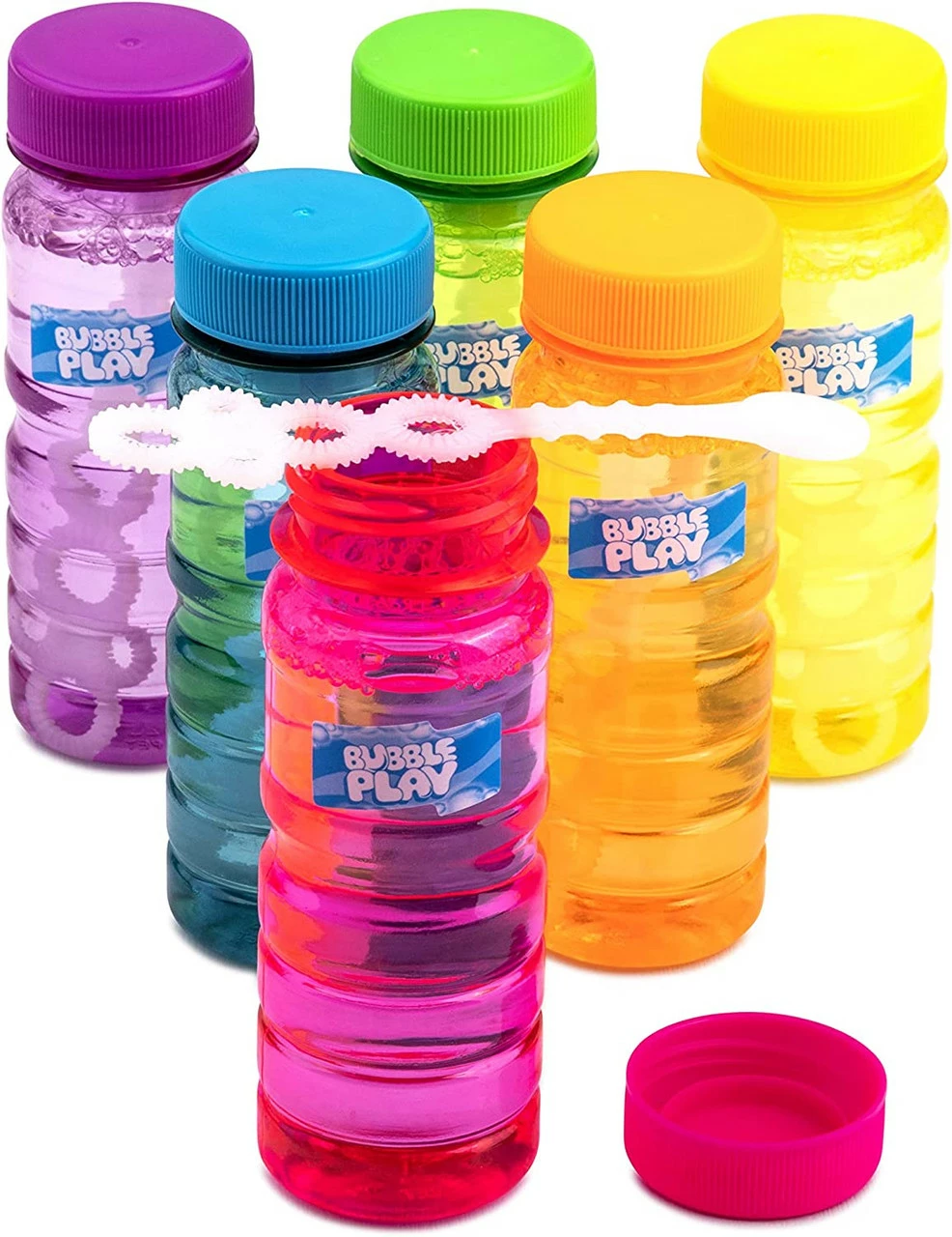 6 Pack Bubble Solution 4oz Bubble Blower Bottles With 6-Hole Wand 1 6 Pack Bubble Solution 4oz Bubble Blower Bottles With 6-Hole Wand