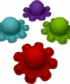 Reversible 2 Tone Colour Silicon Octopus Popit